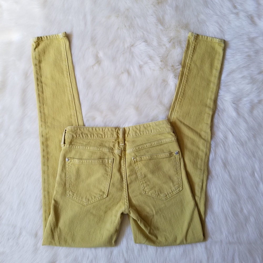 Pilcro & the Letterpress Stet Fit Yellow Jeans 24 - Picture 5 of 8